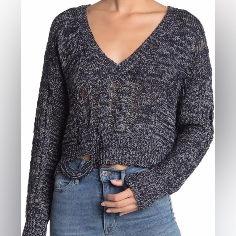 Wildfox Knit Cropped Sweater